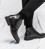 Lace up Comfortable Fashion Design Durable Formal Dress Shoes Red Bottom Casual Ankle Boots