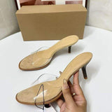 New Arrival Clear Color Metal Fashion Sandals Sexy Women High Heel Shoes