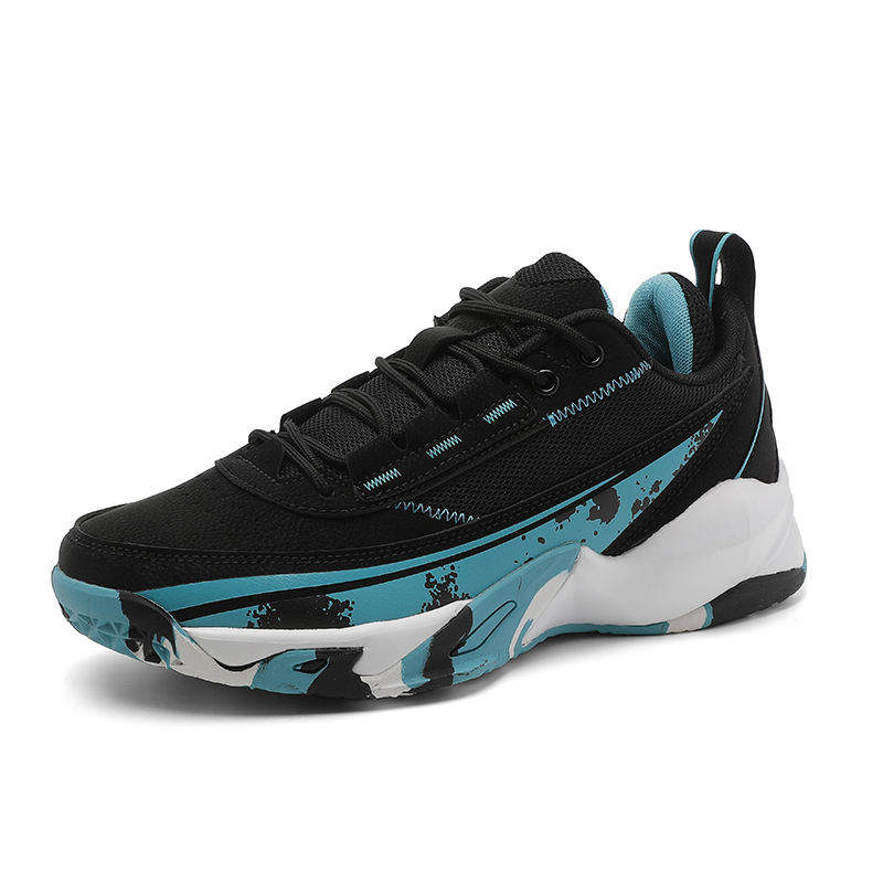 Mid Top Ankle Support Non Slip Wear Resistant Mesh Basketball Shoes for Indoor Outdoor Sports Training