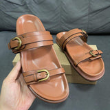 Zapatos Mayorista Mujer Summer Slipper Open Toe Wholesale Ladies Shoes Flat Sandals
