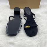 New Style Retro Women's Open-Toe Thin-Strap Roman Low Chunky-Heel Sandals for Outdoor Wear