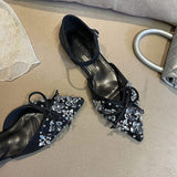 Chaussures Pour Femmes Plat High Quality Sandalia Rhinestone Fashion Flat Sandals for Women and Ladies