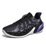 Low Top Breathable Shockproof Dark Night Glowing Mens Basketball Sneakers Outdoor Court Training Cushioning Ankle Support Shoes