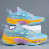 Ergonomic Mens Basketball Shoes Trendy Macaron Colorful Sneakers Youth Athletic Training Shoes Women Outdoor Gym Court Footwear