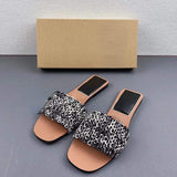 Sandalias Mujer Trendy Slide Sandal Flat Shoes for Ladies
