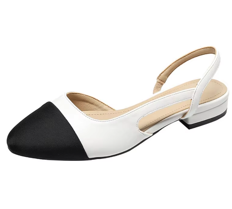 Large Size 32-44 Sandales Femmes Closed Toe Female Dress Work Shoes Slingback Flat Sandals for Ladies