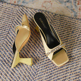 Peep Toe Escarpins Femme Designer Summer New Shoes 5CM Low Heels for Ladies
