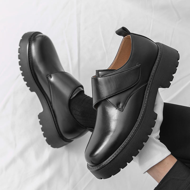 Thick Sole Durable Good Quality Fashion Round Toe Handsome Men White Dress Shoes Loafer for Wedding