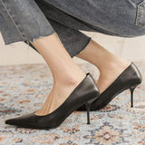 Luxury Designer Mules Style Pointed Cover Toe High Slipper Women Heels 2025