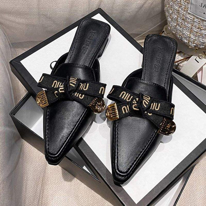 2.5CM New Color Elegante Chaussures Femmes Low Mules Loafer Women low Heels
