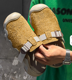 Sandalias Para Hombres Full Grain Leather Material Hard Wearing Men's Leather Sandals