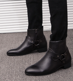 Classy Men Boots Size 38-47 Classy Designers Hot Selling Durable Wedding Footwear Black Color Men Ankle Boots