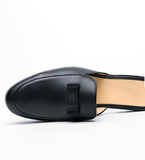 Babouche Homme En Black Dress Shoes Slip on Flat Casual Shoes for Men Dress Half Shoes