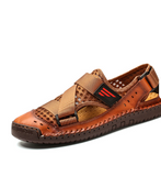 Summer Beach Fun Casual Comfortable Genuine Leather Sandals Men Sewing Soft Sole Fashion Men Casual Shoes