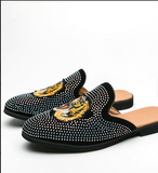 Backless Loafers Fashion Half Shoes Comfortable Summer Slippers Breathable Men Casual Shoes