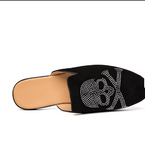 Pirate Pattern Leisure Comfortable Summer Slip on Classic Half Loafers Casual Shoes for Men