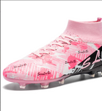 Lightweight Soccer Cleats with Synthetic Upper Knitted Ankle Collar TPU Studs for Firm Ground Speed and Ball Control