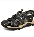 Size 47 48 Full Grain Genuine Leather Good Quality Summer Sandals for Men