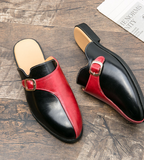 38-47 Comfortable Summer Home Slippers Monk Strap Half Loafers Men Casual Dress Shoes