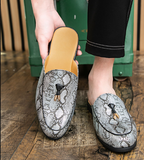 Summer Outdoor Casual Comfortable Slippers Hard Wearing Classic Easy Wear Handsome Tassel Half Loafers for Men