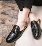 Pointed Toe Summer Casual Dress Shoes Classic Design Good Quality Men Half Loafers Shoes