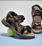 Full Grain Leather Upper Good Quality Open Toe Summer Casual Pure Genuine Leather Sandals for Men