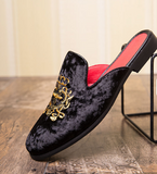 Latest Design Faux Suede Slip on Loafers Summer Slippers Comfortable Fashion Men Casual Shoes