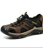 Size 14 Genuine Leather Sandals Comfortable Summer Casual Shoes Hard Wearing Leather Sandals Men