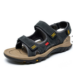 Best Grade Pure Full Grain Leather Material Classic Design Durable Casual Shoes Summer Men Leather Sandals