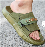 Green Black Color Anti-Slippery Durable Breathable Lightweight Summer Outdoor Men Casual Sandals Shoes