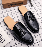 Tassel Half Shoes Comfortable Durable Lightweight Fashion Men Mules Casual Walking Shoes