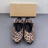 Sandalias De Mujer Fashion Slide Designer Leopard Slip on Flat Women's Sandals
