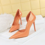 10.5CM/7CM Steel Toe Delicate Talons Hauts Night Club Luxury Stiletto Heels