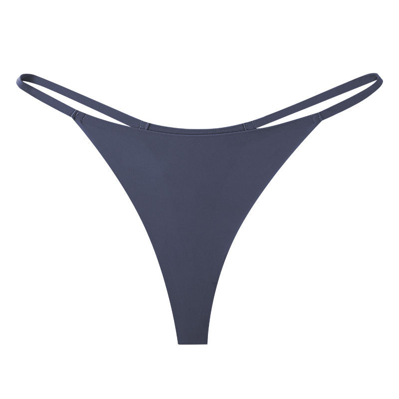 Good Selling Soft Solid Color High Elastic Low-rise Traceless Multi-color T-back Tangas De Mujer Women's Thong G-string Panty