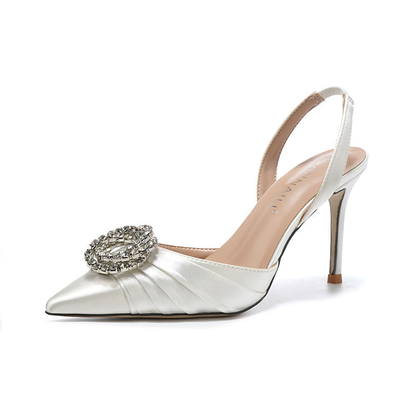 2025 New Popular 9CM Stiletto Slingback Party Trendy Shoes Sexy Heels for Ladies