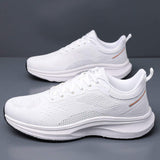 New Ultra Lightweight Breathable Mesh Running Shoes for Men Comfortable Cushioned Athletic Sneakers for Gym Jogging Walking Grey