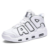 US 13 EU 48 Big Size Brand Logo Custom Professional Men High Top Outdoor Sports Air Cushion Sneakers Leather Basketball Shoes