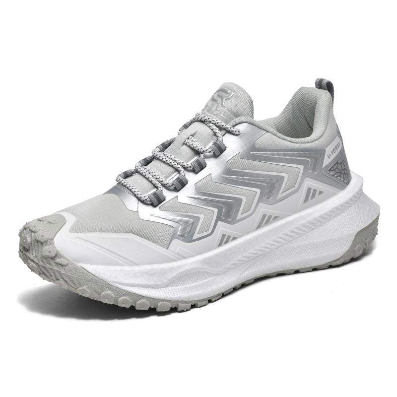 Mens Trail Running Shoes Cushioning Sport Sneakers Outdoor Hiking Footwear Women All Terrain Athletic Gym Training Walking Shoes