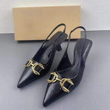 Chaussure Femme Designer Fashion Sexy Summer Sandals Kitten Mules Black Women High Heels