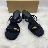 New Style Retro Women's Open-Toe Thin-Strap Roman Low Chunky-Heel Sandals for Outdoor Wear