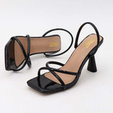 Talons Hauts TKA Dropshipping Square Toe Slinback Stilettos Ladies Heels Shoes