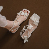 Wanita Summer Sandalias Salto Butterfly New Design Slip on Flat Women's Sandals