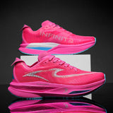 Mens Professional Running Shoes Lightweight Speed Trainers High Performance Breathable Mesh Sneakers Racing Sport Footwear