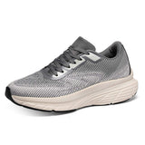 Mens Wide Toe Box Running Shoes Thick Cushion Athletic Walking Sneakers Breathable Mesh Gym Fitness Footwear