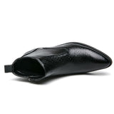 Chelsea Shoes Classic Design Pointy Toe Gentlemen Footwear Durable Ankle Boots for Men