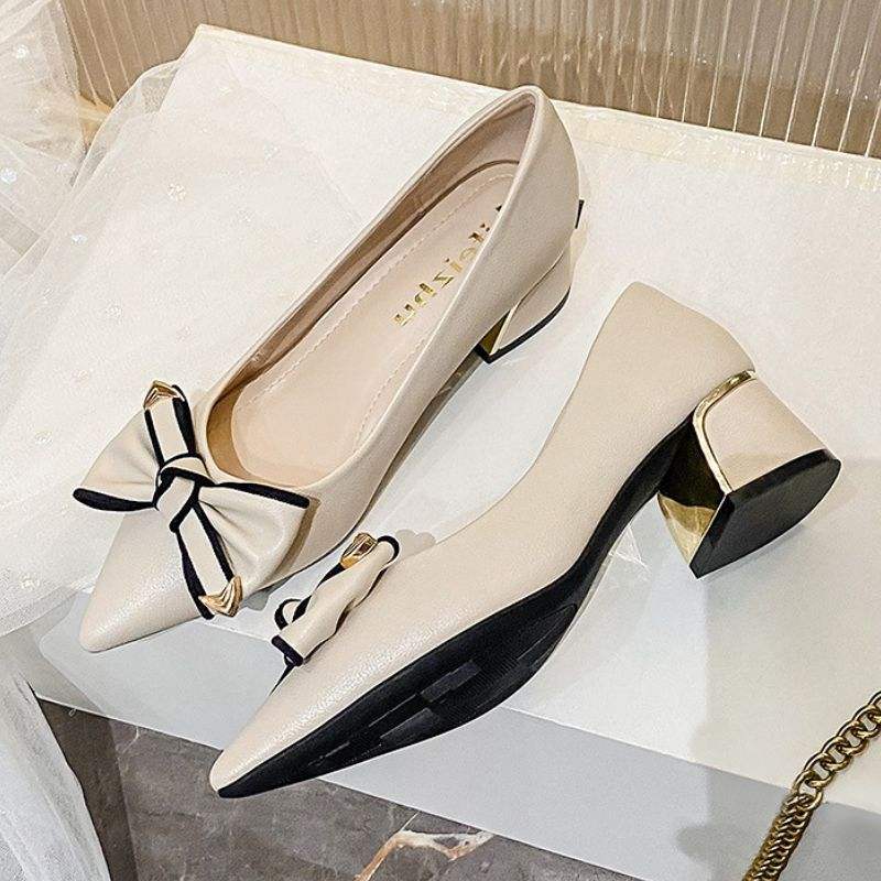 Trendy Sandale Talon Summer Sexy Job Shoe Women Pumps Low Heels for Ladies