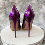 Neon Purple 12CM/10CM/8CM/6CM Talon Femme Elegant Trendy Shoes Luxury Heels for Women 2026