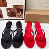 Red Chaussure Femme Transparente Flip Flop Thong Trendy Sexy Woman Heels
