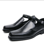 Summer Casual Dress Shoes Classic Design Cool Formal Slip on Comfortable Breathable Sandals Shoes for Men
