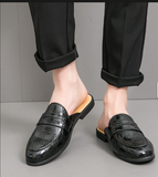 Big Size 38-47 Round Toe Classic Design Fashion Loafers Summer Breathable Men Casual Half Shoes